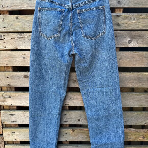 Princess Polly Holly Asymmetric Straight Leg Jeans sz 0 - Picture 5 of 8